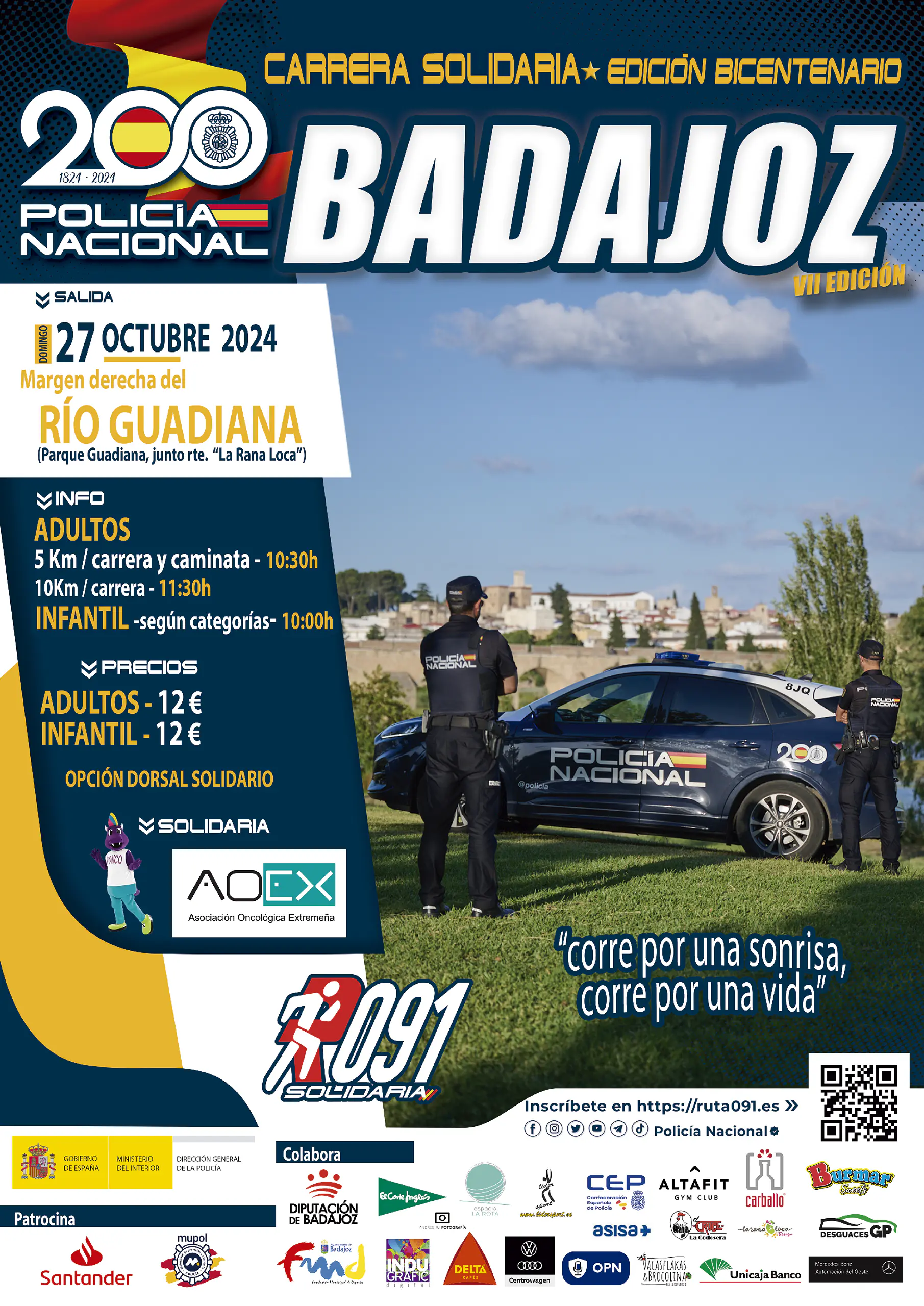 Carrera solidaria Badajoz 2024