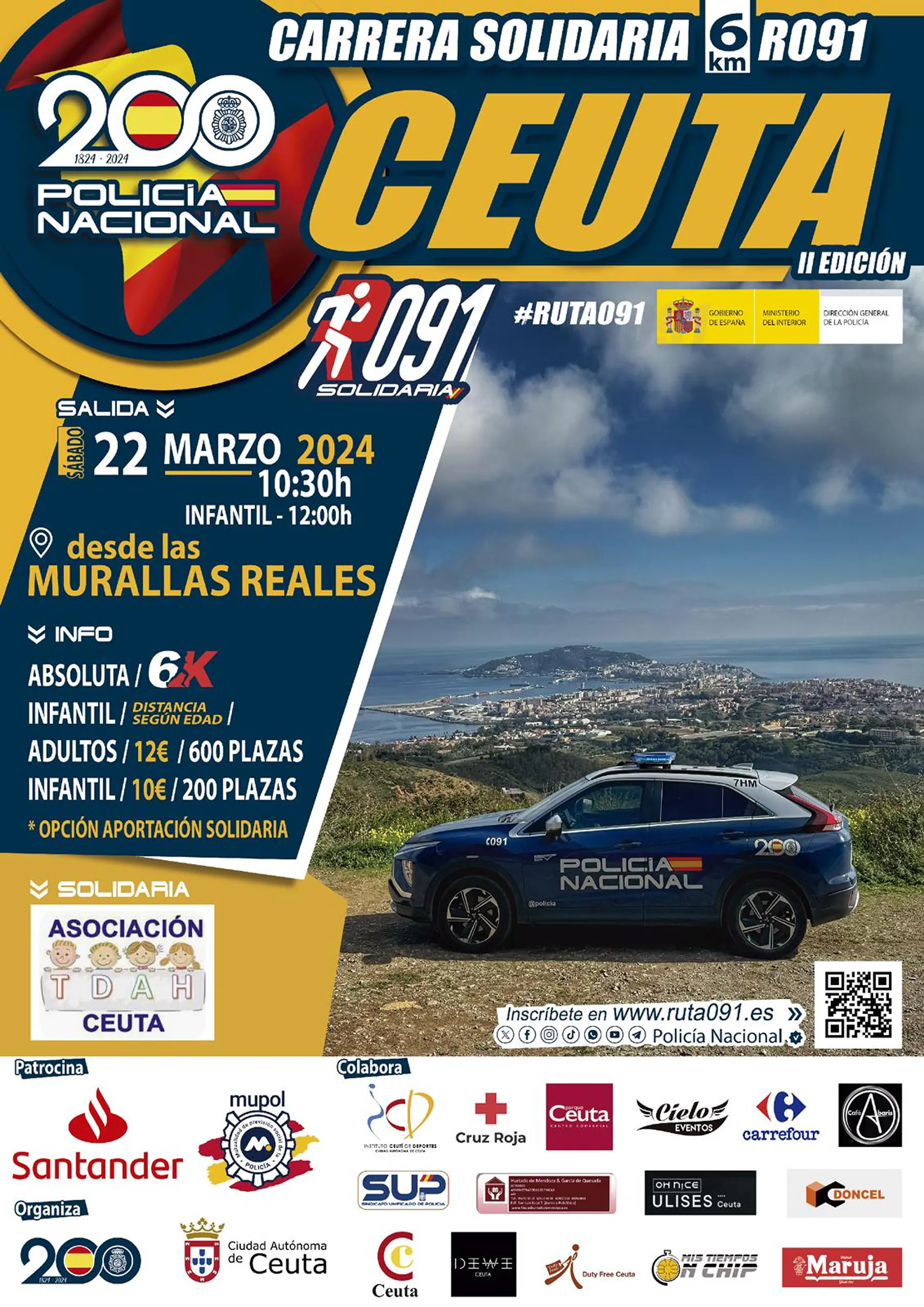 Carrera Solidaria Ruta091 Ceuta 2025