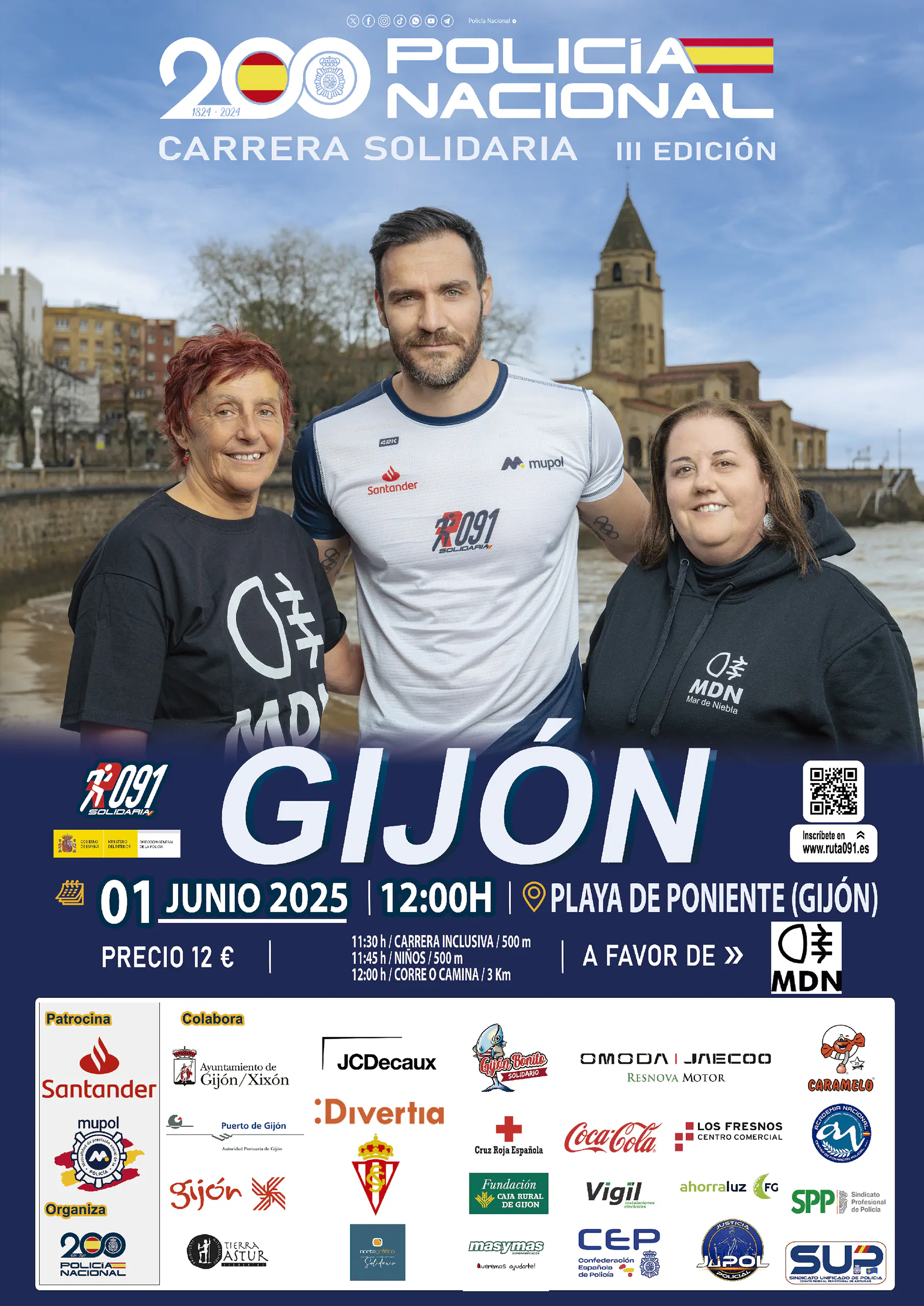 Carrera Solidaria Ruta 091 Gijón 2025