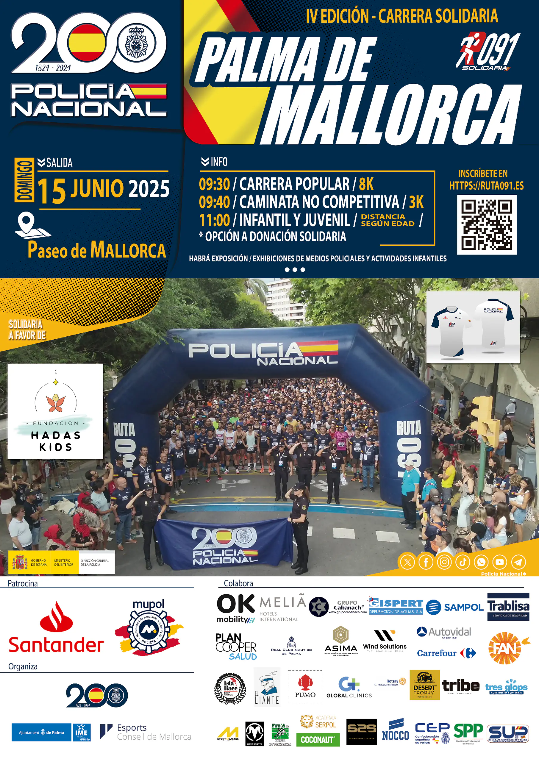 Carrera Solidaria Ruta 091 Palma de Mallorca 2025