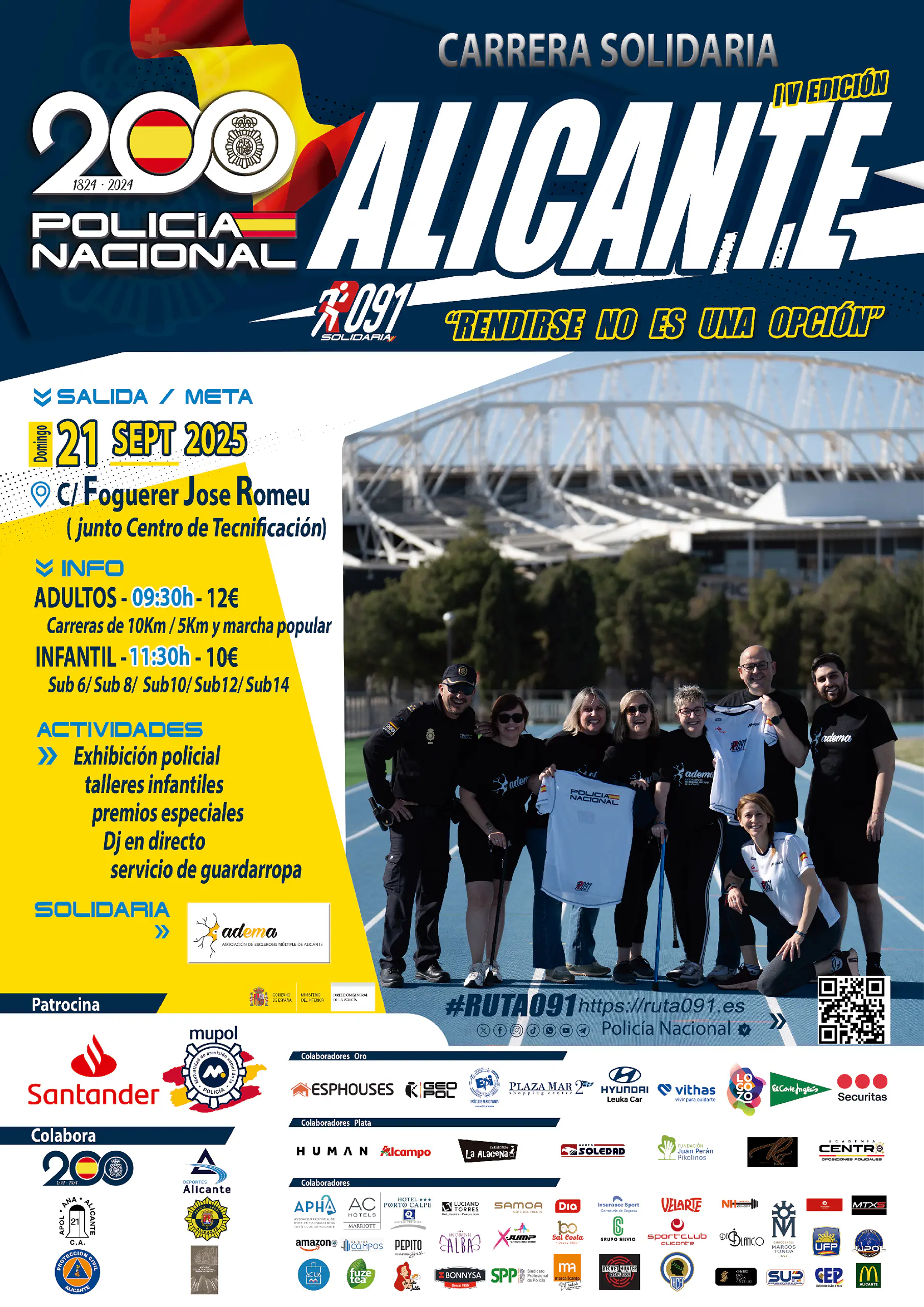 Carrera Solidaria Ruta 091 Alicante 2025