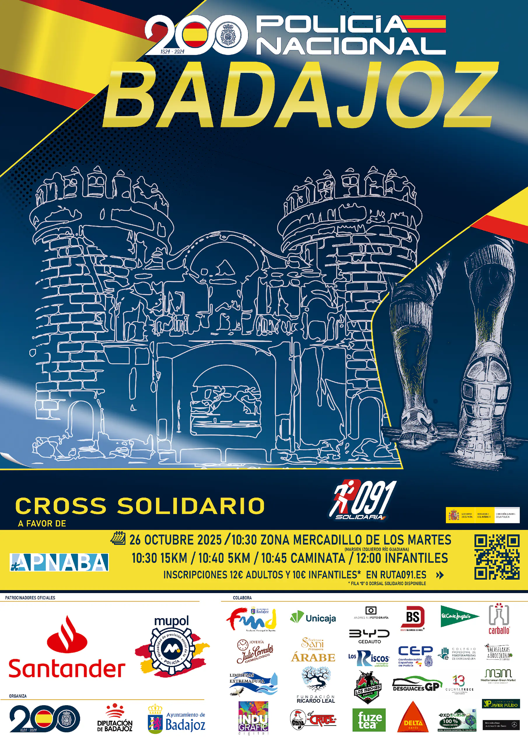 Carrera Solidaria Ruta 091 Badajoz 2025