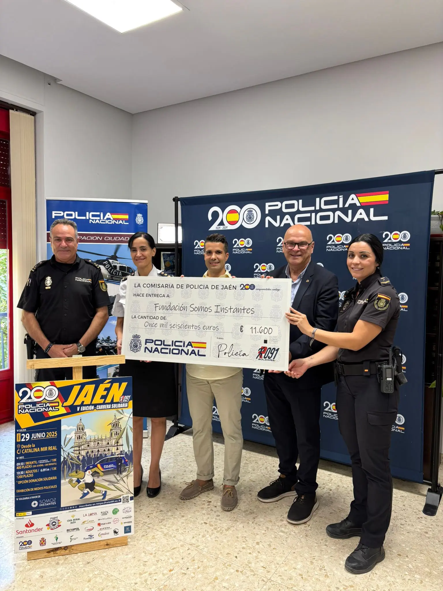 Hoy ha sido la entrega del cheque de lo recaudado en la #Ruta091 de #Jaén 👏🏼 | x.com