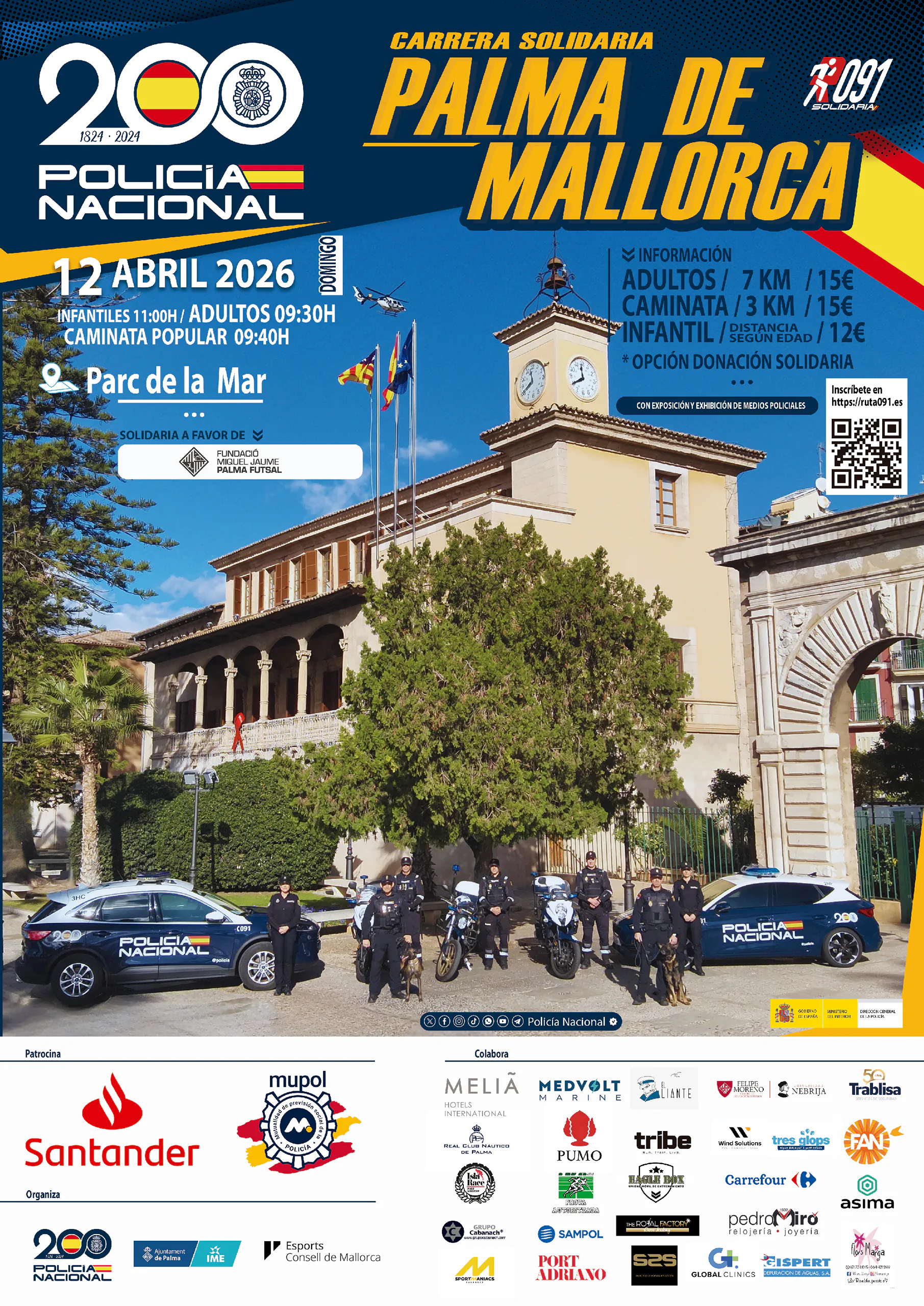 Circuito Kilometros Solidarios Ruta 091, proxima carrera solidaria, Carrera Solidaria Ruta 091 Palma de Mallorca 2026