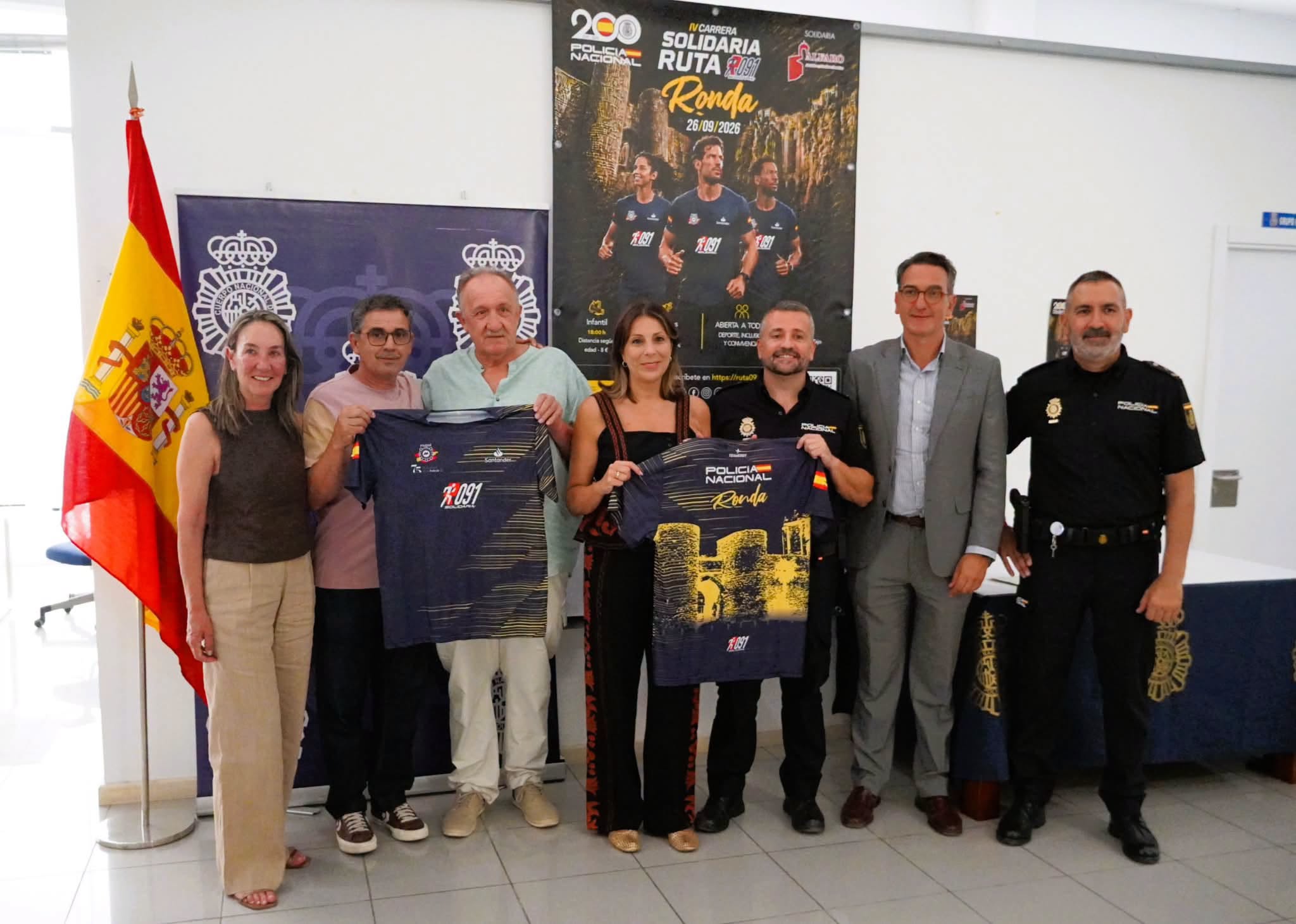La Policía Nacional presenta la IV Carrera Solidaria Ruta 091 a beneficio de la asociación Alfaro | Diario Ronda